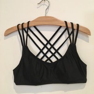Black Xhilaration Bathing Suit Top NWOT